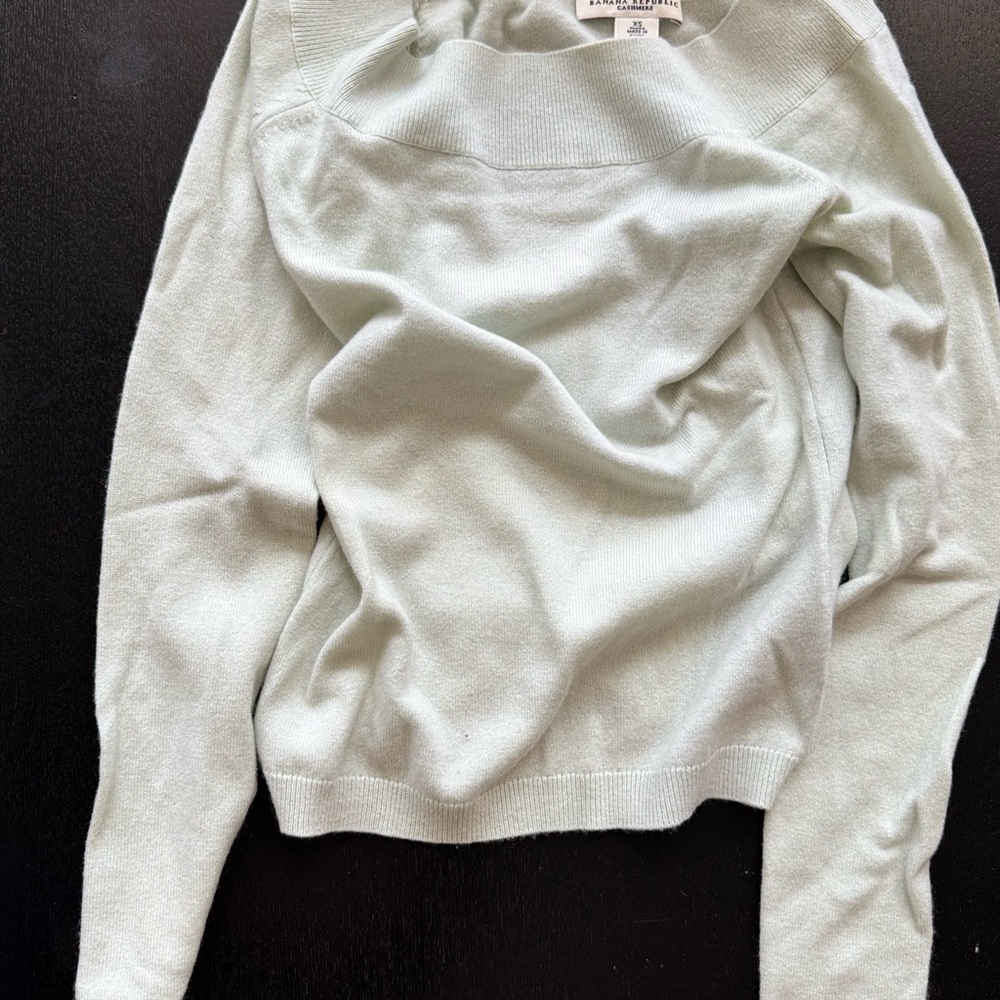 Banana Republic Soft Mint Cowl Neck Sweater